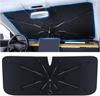 PEMOTech Sport&Compacts Car Accessories Umbrella Windshield Sun Shade | Quick-Install Reliable UV Blocker&Heat Shield | Versatile Car Window Shades | Keep Cool&Protect Interior | Medium(49"X25.6")