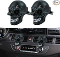 Skull Car Air Fresheners Cute Cool Funny Air Conditioning Vent Perfume Diffuser Decoration Interior Car Accessories 2 pcs
