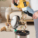 Cordless Vacuum Compatible with DeWalt 20V Battery, 5 in 1 Brushless Vacuum Cleaner with 50KPA 500W Powerful Motor, 50 CFM Portable Hand Vacuum for Home Wood Floor, Carpet, Car (Battery Not Included)
