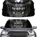 GENANY Horror Alien Windshield Sun Shade for Car SUV Truck (55x30 Inches), Front Window Visor for Windows, Protector Blocks UV