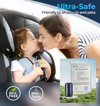 Smart Car Air Fresheners, New Smell Experience Car Freshener Essential Oil Diffuser, Adjustable Concentration, Auto On/Off, Built-in Battery, Each Bottle of Perfume Lasts 120 Days-Ocean