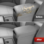 KBH Center Console Armrest Cover Replacement for Toyota Camry 2012 2013 2014 2015 2016 2017, Vinyl Leather, Car Arm Rest Replace Skin Upholstery, Ash Gray (Leather Part Only)