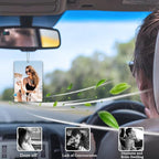 Custom Air Freshener for Car, Personalized Air Fresheners, Custom Double Sided photo Air Freshener, for Wardrobe,Bathroom and Hanging Ornaments (Heart)