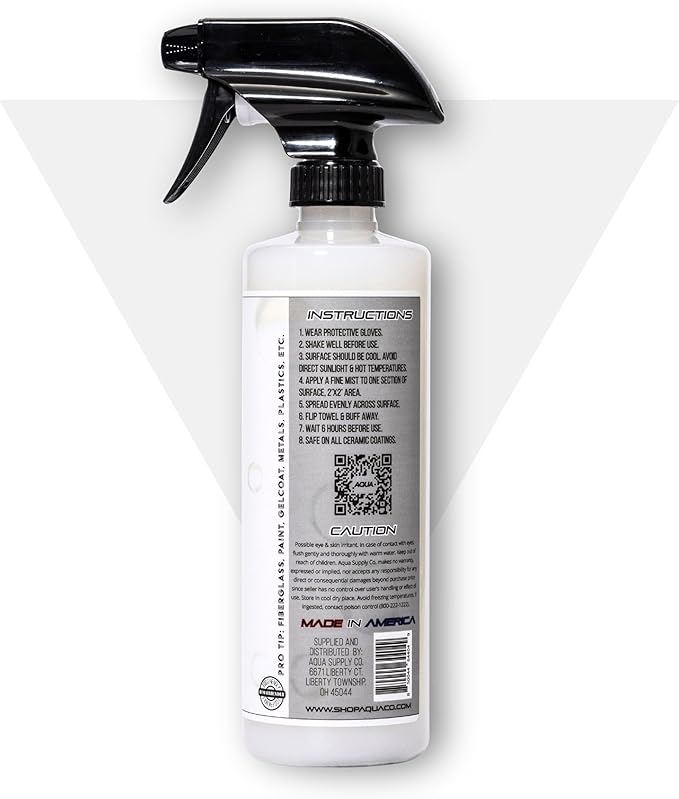 PROTECT Ceramic Coating Spray | 12 Month SiO2 Protection | Car Truck Boat RV Motorcycle | Clean Shine Protect Paint Glass Trim | Hydrophobic UV Shield | Easy Spray & Wipe | USA Made | 16oz