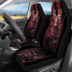 KEIAHUAN Universal Front and Bench Seat Covers American Flag Camo Deer Hunting Car Seat Cover Auto Accessories for Most Sedans,SUVs,Truck,Vans