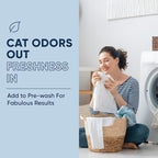 Eco Strong Cat Stain And Odor Remover | Enzyme Urine Odor Neutralizer - Stain Remover for Carpet, Litter Boxes, Bedding, and Laundry [Citrus Scent, 32 oz. Spray]