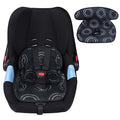 Piddle Pad, Car Seat Potty Training Protector, Baby Waterproof Car Seat Cover with Anti-Slip Backing, Machine Washable Liner for Toddler Carseat, Stroller (Black)