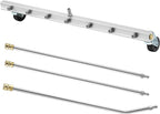 M MINGLE 24” Undercarriage Pressure Washer Attachment, Undercarriage Sprayer with 7 Nozzles, Under Car Washer with 3 Pieces Extension Wand, 4000 PSI