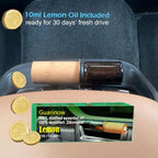 Refillable Car Essential Oil Diffuser with Lemon Oil (10ml), 30 Days’ Vent Clip Air Freshener Commuter Aromatherapy Non-toxic Strong Natural Fragrance Odor-fighting Fresh Scent for Women Men (2 Sets)