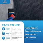 Waterproof Sealant Black Waterproof Coating 1 Gallon Leak Repair Coating for Flat, Metal, Roofs, Foundations, Gutters, Indoor & Outdoor Walls, Bathroom, Kitchen, Garden Leak Liquid Sealant
