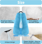 Travel Pillow, Car Pillow for Kids, Car Sleeping Pillow for Adults, Travel Pillow for Kids with Adjustable Strap, Support Head and Neck on Road Trips, Car Travel Essentials, Blue