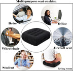 adult short driver car seat booster/booster seat for adults/thick Office Chair Booster Seat,for Short People Effectively Increase Field of View Lower Back Fatigue Relief,for Cars,Office,Home（black）