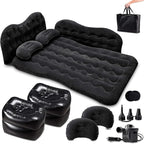 Zento Deals Inflatable Air Mattress for Car - Portable Travel Bed with Pillows for Camping, Sleeping Outdoors - Universal for SUV, Truck and RV Back Seat (Pack 1)