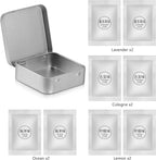 8 Packs Car Air Vent Clips Freshener Refills Solid Fragrance Replacement Pads, Long Lasting Fresheners for Cars(4 Scents included Cologne,Lavender, Lemon, Ocean)