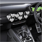 8Pcs Silver Bling Heart Air Vent Clips, Crystal Heart Air Fresheners Vent Clips Car Diffuser Vent Clip Rhinestone Car Decoration Car Interior Decor Cute Car Accessories for Women，Interior Accessories