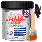 Transparent Waterproof Sealant, 35 Oz Transparent Waterproof Coating for Roof Repair, Walls, Window, Bathroom, Kitchen, Water-Based Clear Sealant, Indoor & Outdoor Invisible Waterproof Agent