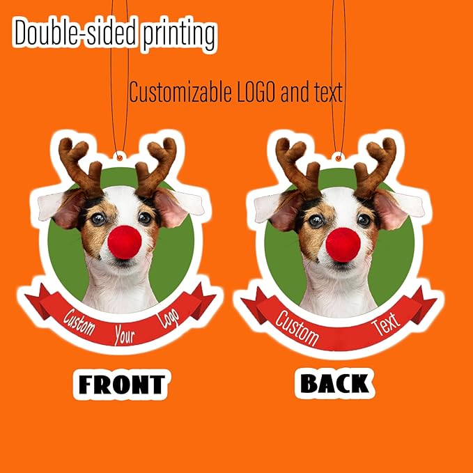 Custom Air Fresheners with Picture - Personalized Double Sided Picture Air Freshener, Customized Air Freshener for Car Wardrobe, Bathroom, Wardrobes, Anniversary Presents (Irregular Shape)