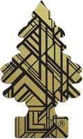 LITTLE TREES Car Air Freshener Hanging Paper Tree, Provides Long Lasting Scent for Car or Home, GOLD Multicolor