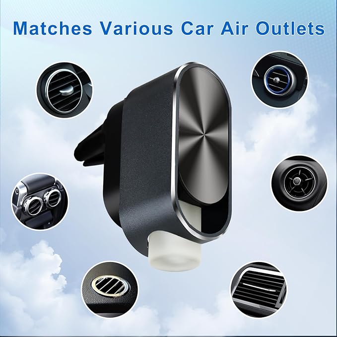 Smart Car Air Freshener Diffuser - Automatic Car Diffuser with Three Adjustable Modes, Includes 6PCS Essential Oil Refill, Car Diffusers for Essential Oils