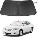 Windshield Sun Shade Custom Fit for 2007 2008 2009 2010 2011 Toyota Camry Accessories Foldable Sunshade Sun Blocker Protect Car from Sun Rays & Heat Damage Keep Car Cooler