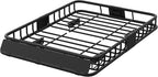 51"X 36"x 5" Universal Roof Rack Basket,Heavy Duty Weather Resistant Top Mount Cargo Rack, Luggage & Camping Gear Storage for Car, Truck or SUV Transport