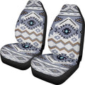 ELEQIN Car Seat Covers Universal High Back Fashion Cushion Protector for Car Truck Suvs,Sedans,Vehicles,Airbag Compatible Front Car Seat Covers 2 Pack Purple Aztec Tribal