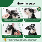 Dog Ear Plucking Powder & Hair Removal Tool Kit – 30g Dog Ear Powder for Hair Removal, 5.5" Hemostat Ear Hair Removal Tool – Helps Reduce Wax & Odor – Ear Grooming Kit for Dogs