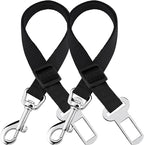 SunGrow Dog Seat Belt for Car, Adjustable Nylon Pet Seatbelt, Supports All Cars, Dog Car Leash Seat Belt, Seatbelt for Dogs, Cats & Ferrets Travel Harness