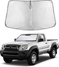 EcoNour Windshield Sunshade Compatible for Toyota Tacoma 2005-2013 2014 2015 SR, SR5, TRD (Sport, Off-Road, Limited, TRD Pro) Sun Visor for Front Window Sun Shade Cover, UV Protector, Car Accessories