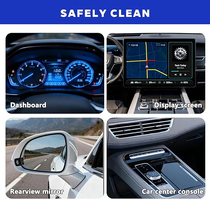 Dashboard Wipes, Car Interior Protectant, Car Protectant Wipes, Car Interior Cleaning Wet Wipes, 60 Count