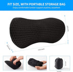 Lumbar Pillow, Memory Foam Lumbar Support Pillow for Office Chair and Car Seat, Back Support Pillow for Lower Back Pain Relief, Support Cushion Back Pillow for Sleeping, Resting, Driving, Traveling
