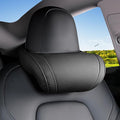 Car Neck Pillow for Tesla Model Y/3/S/X/Cybertruck Memory Foam Headrest Pillow Ergonomic Design Neck Support Seat Headrest Softness Comfortable Car Pillow (Black, 1 Pack)