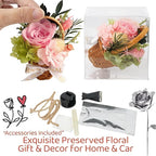 Small Bouquet Car Air Freshener Vent Clips Mini Fresh Flower Bouquet Air Conditioning Outlet Perfume Clip Decoration Essential Oil Diffuser Vent Clip Auto Interior Accessories for Car Decor