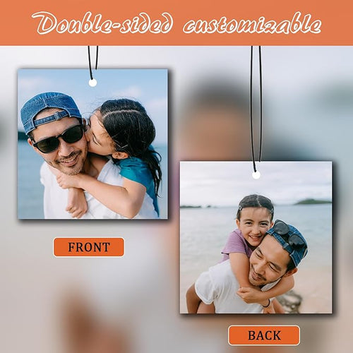 10-1000Pcs Custom Air Fresheners with Picture, Personalized Double Sided Photo/Text/Logo Air Freshener, Customized Gifts for Branding Business Events Promotions