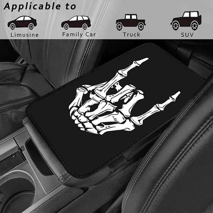 Daisy Vehicle Center Console Armrest Cover Pad,Daisy Car Accessories Soft Middle Console Cushion Pad,Auto Arm Rest Mat Decor Daisys Gifts for Women Men Dad for Most Vehicle SUV Truck