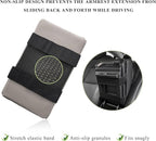 Car Center Console Armrest Pillow, Leather Auto Arm Rest Cover Protector with Cup Holder and Phone Holder, Memory Foam Armrest Cushion for Most Vehicles (Gray, Diamond Pattern)