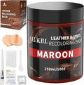Leather Recoloring Balm, Leather Color Restorer, Leather Restorer for Couches, Leather Scratch Remover, Leather Scratch Repair, Leather Repair Kit for Furniture, Leather Dye (Maroon)