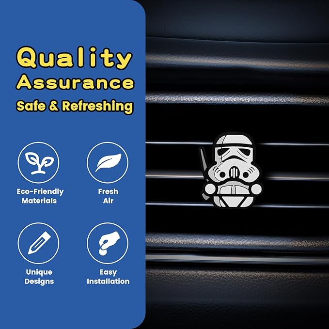Air Vent Decoration - Cute Super Hero Decorative Vent Clip for Cars, Bedroom or Office [Stormtrooper]