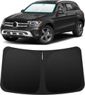 INSAUTO Custom Fit Windshield Sun Shade Accessories for Mercedes-Benz GLC 2016-2022, Foldable Front Window Sunshade, UV & Heat Reflector, Keeps Interior Cool, Includes Storage Bag