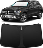 INSAUTO Custom Fit Windshield Sun Shade Accessories for Mercedes-Benz GLC 2016-2022, Foldable Front Window Sunshade, UV & Heat Reflector, Keeps Interior Cool, Includes Storage Bag