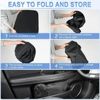 SINGARO 300T Universal Car Windshield Sun Shade, Foldable Reflective for Windshield & Window Shades with Overlapping Design, Car Interior Accessories (57" L x 36.2" W)