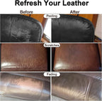 Dark Brown Leather Recoloring Balm, Leather Color Restorer Conditioner, Leathercraft Repair Kits for Vinyl Furniture, Sofa, Car Seats, Shoes - Repair Color on Faded & Scratched Couches