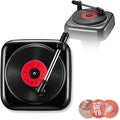 Car Record Player Air Diffusers Car Scents Air Freshener for Air Conditioning Outlet Clop Vent Clips Black, Mens Car Accessories