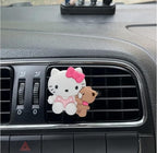 4 Pcs Cute Cartoon Car Air Vent Clip Decorations – Kawaii Car Air Fresheners, Interior Accessories for Women and Men – Cool Car Dashboard Decor, Personalized Gift