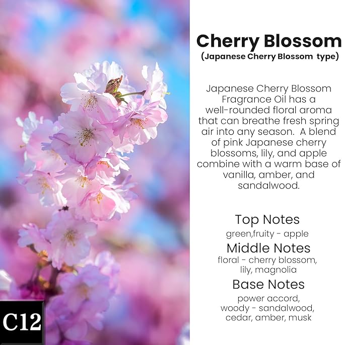 Car Air Freshener Hanging, Cherry Bloom Fragrance Oil Air Diffuser for Car, Long Lasting Car Air Fresheners, Made in USA (2 Pack)