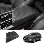 2018-2025 2026 XC60 Center Console Cover for Volvo XC60 (Core/Plus/Ultimate/Ultra/Black Edition/Momentum/R-Design/Inscription),Waterproof&Comfy Leather Cushion 2023 2024 2025 XC60 Armrest Cover