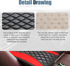 Car Center Console Cover, Universal Leather Waterproof Armrest Seat Box Cover Protector, Comfortable Car Decor Accessories Fit for Most Cars, Vehicles, SUVs-Red