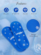 2PCS Ice Packs for Insulin Cooler Travel Case, Reusable Ice Packs for Travel, Small TSA Approved Travel Ice Packs by LengKe