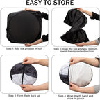 Car Windshield Sun Shade, Funny Eyes Sun Visor for Car Windshield, Wear-Resistant Black Tape, Foldable 59‘’x27.5‘’/63''x31.5''
