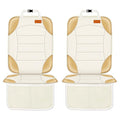 Siivton Car Seat Protector for Child, Cushion for Leather & Fabric Seats, 2 Mesh Pockets, Non-Slip Bottom, Waterproof for Vehicles - Baby & Pets (2 Pack)